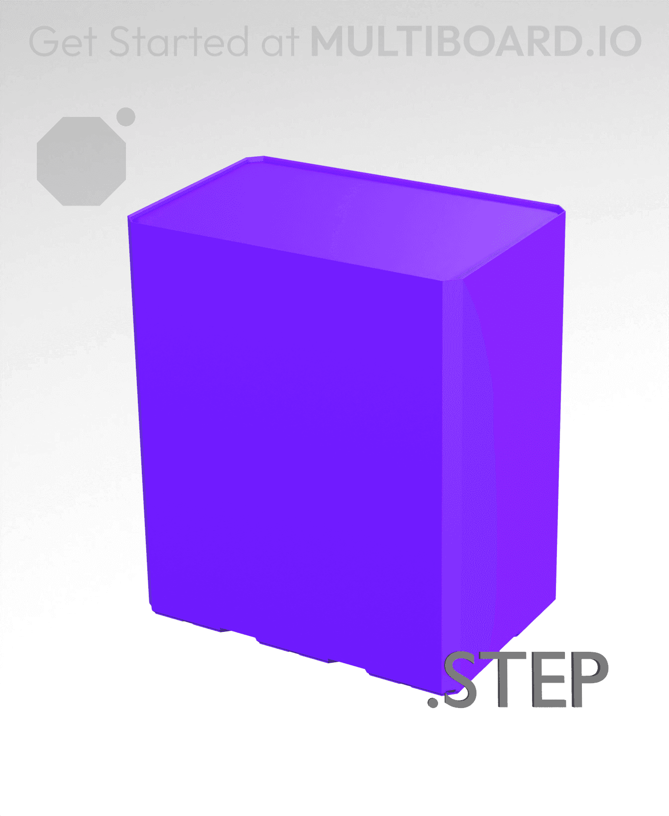 3x2x3·5 - Multibin Insert - STEP Remixing File 3d model