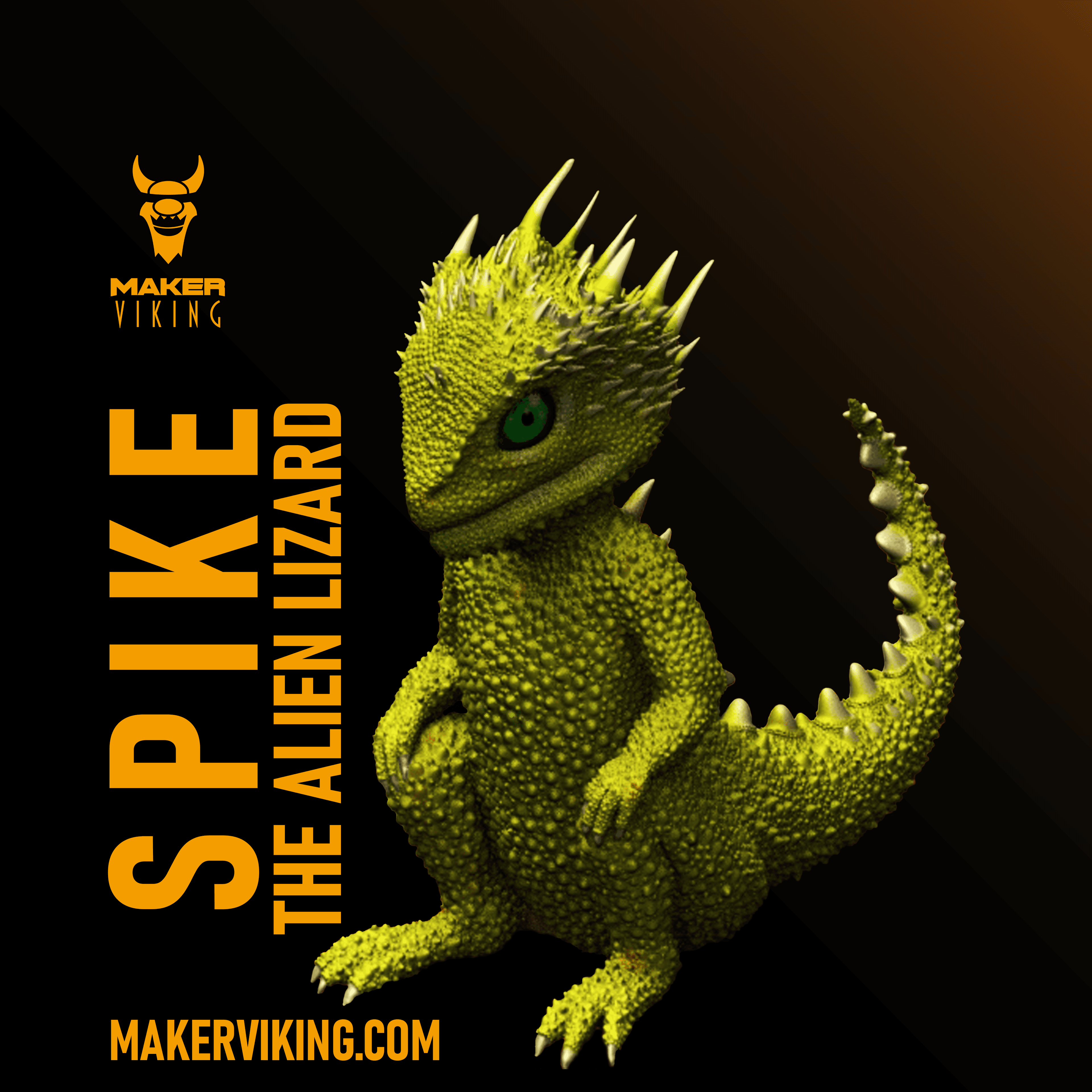 Spike - Alien Lizard 3d model