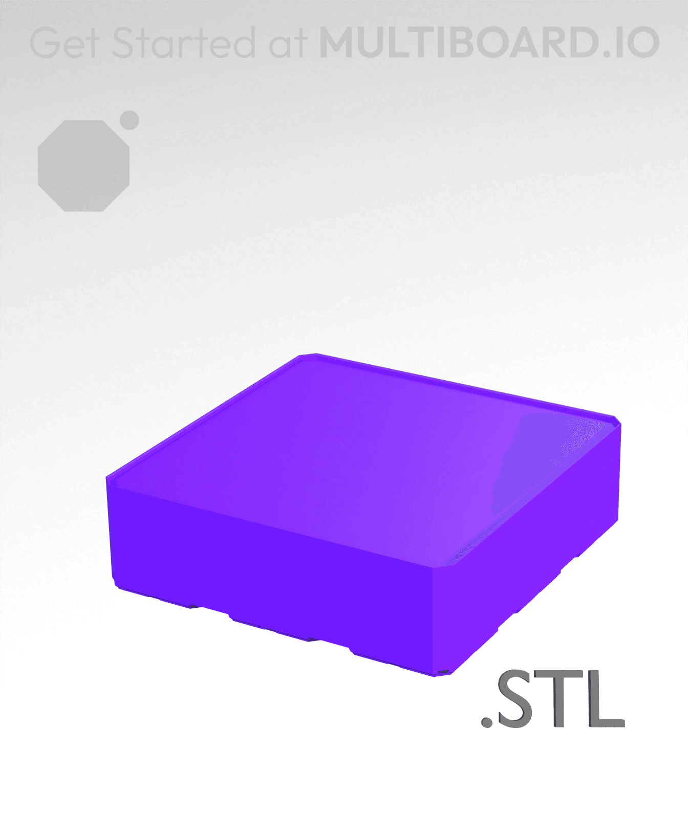 3x3x1 - Multibin Insert - STL Remixing File 3d model