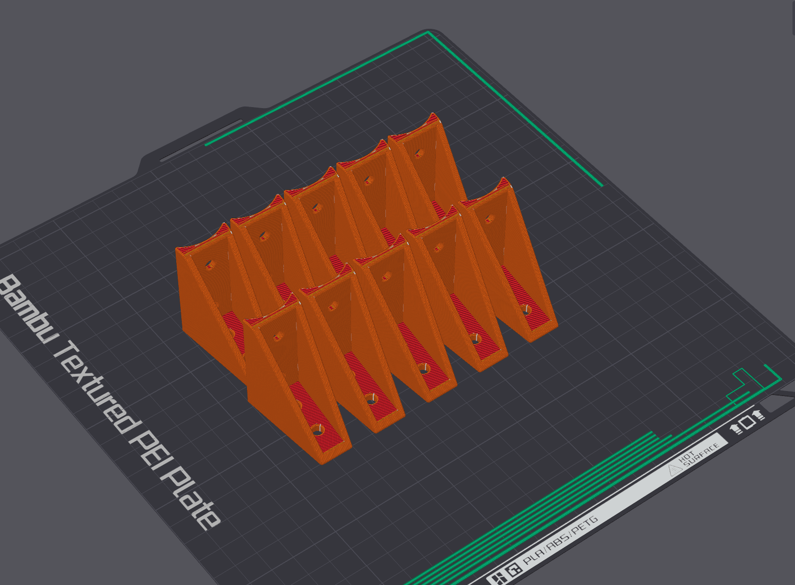 Pole shelf (modular) connector 3d model