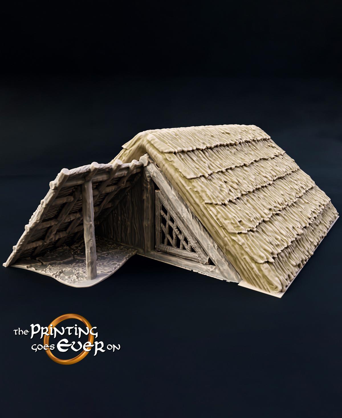 Village Terrain: Iron Age Hut A 3d model