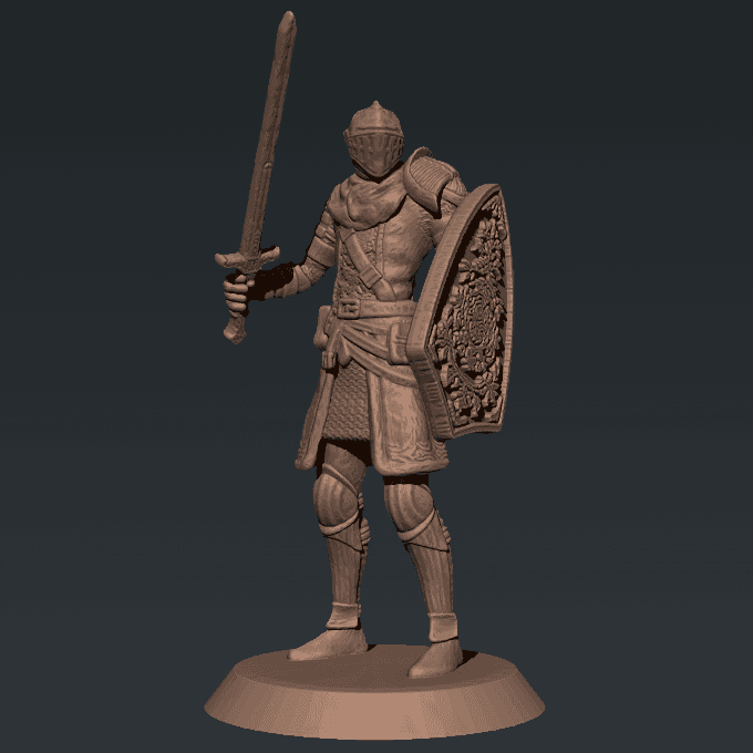 Elite Knight - Dark Souls - 3D Printable STL Model  3d model