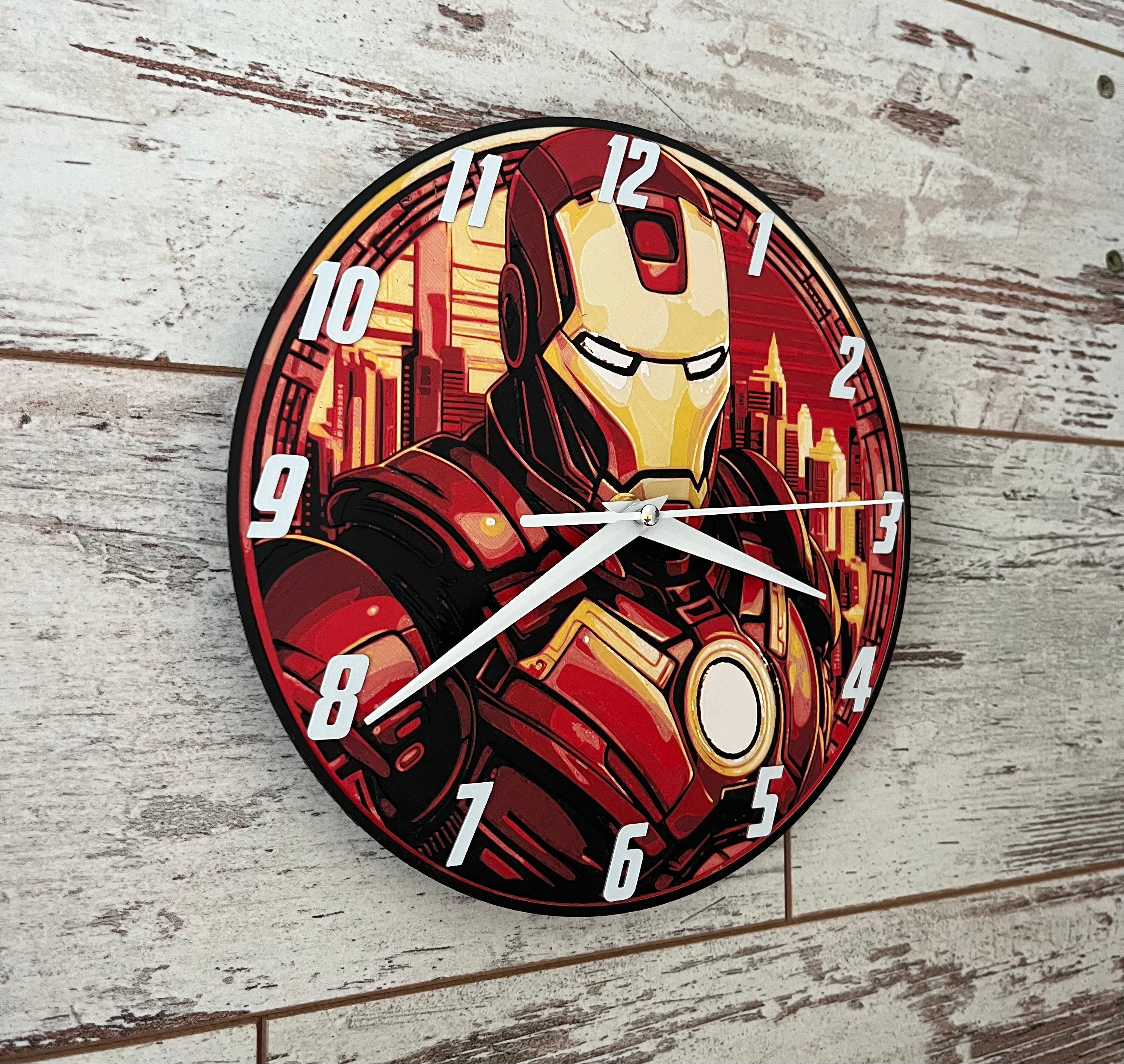 Iron Man Clock (Filament Painting) 3d model