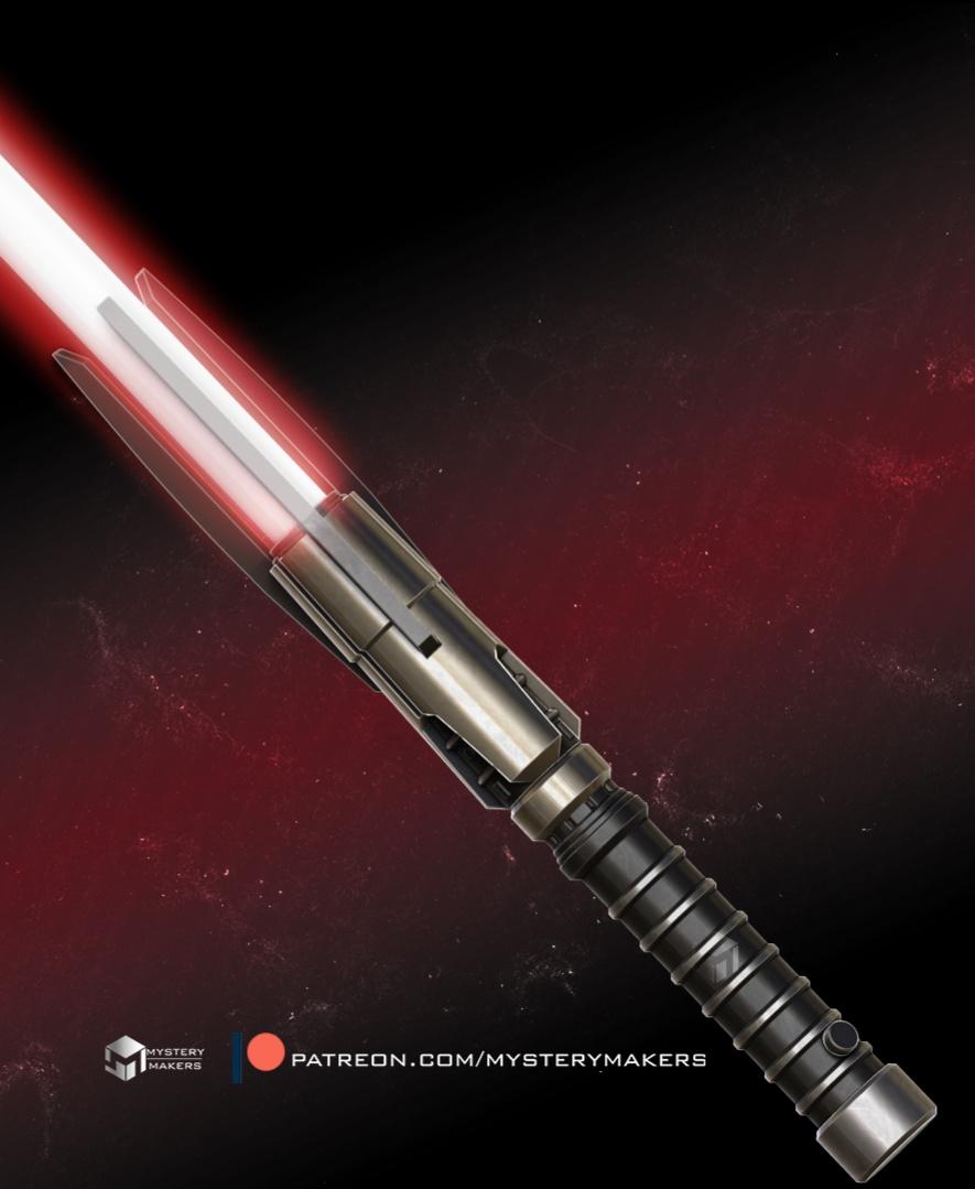 Starkiller spiker lightsaber 3d model