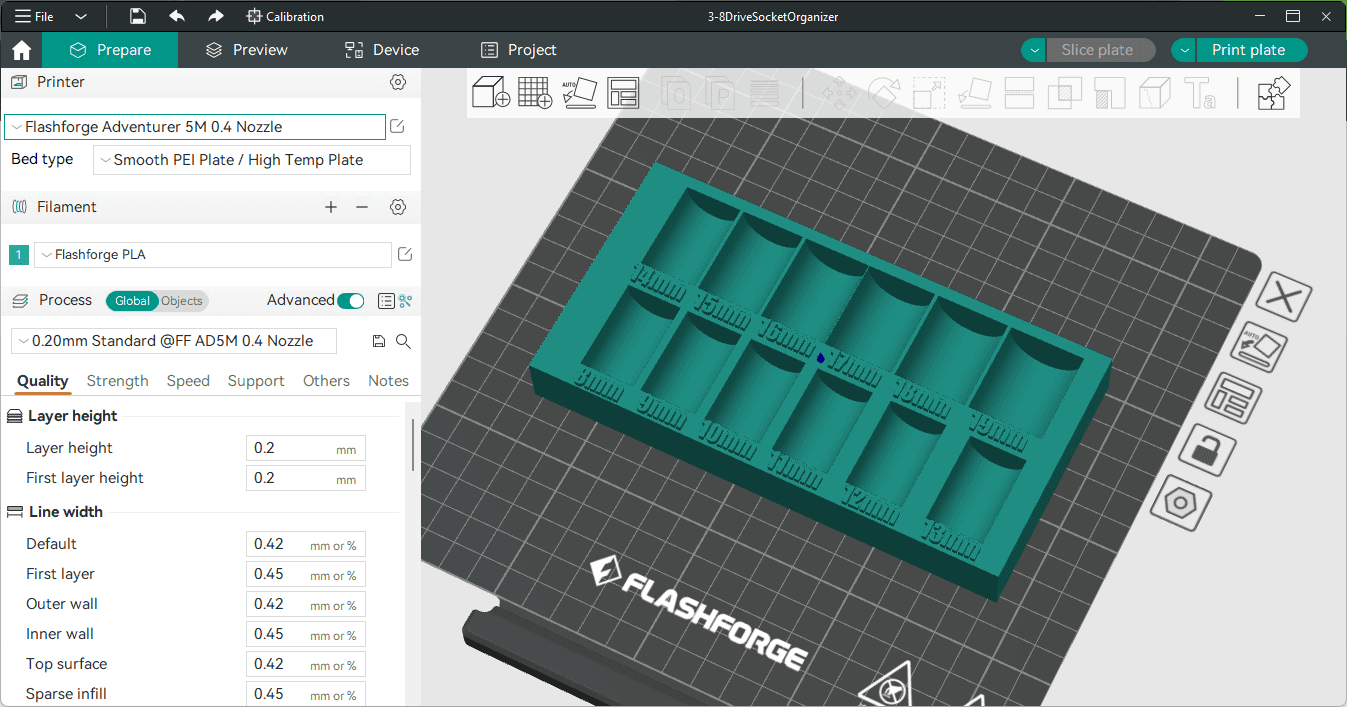 3-8DriveSocketOrganizer.stl 3d model