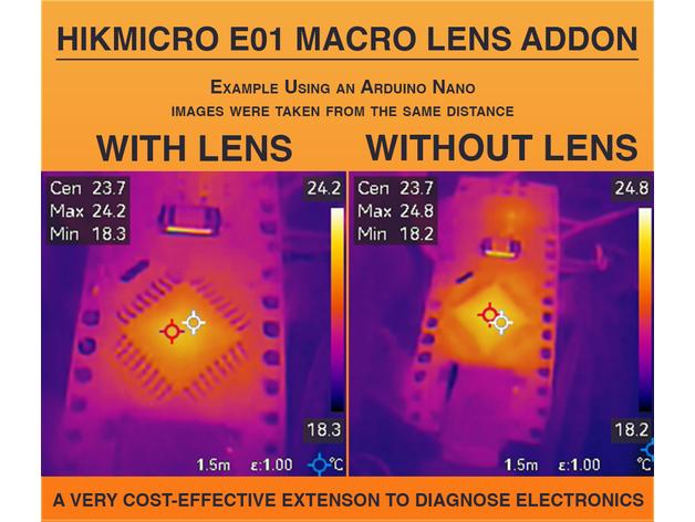 HIKMICRO E01 Eco Eco-V Macro Lens Adapter 3d model