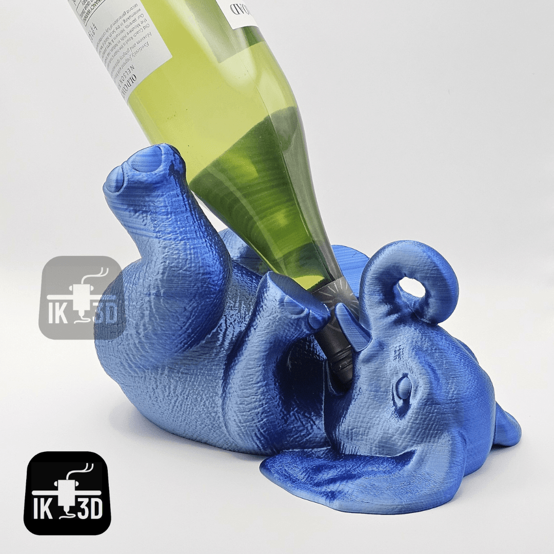 Elephant Bottle Holder / 3MF Included / No Supports 3d model