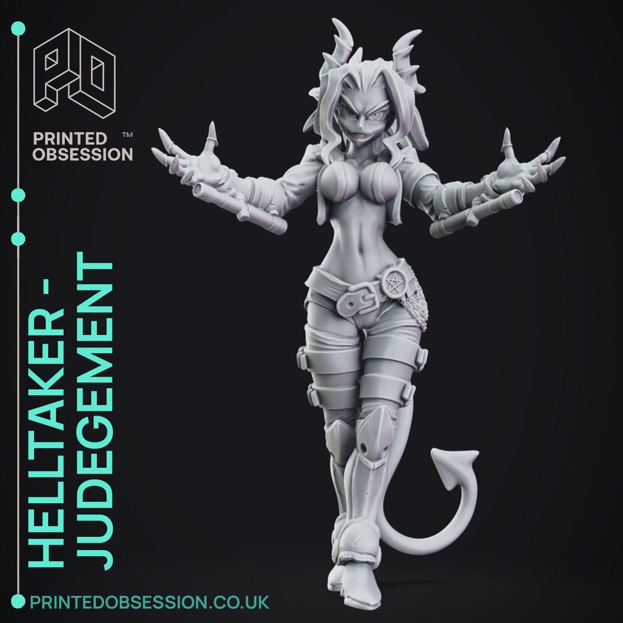 Helltaker - Judgement - 25cm - Fanart 3d model