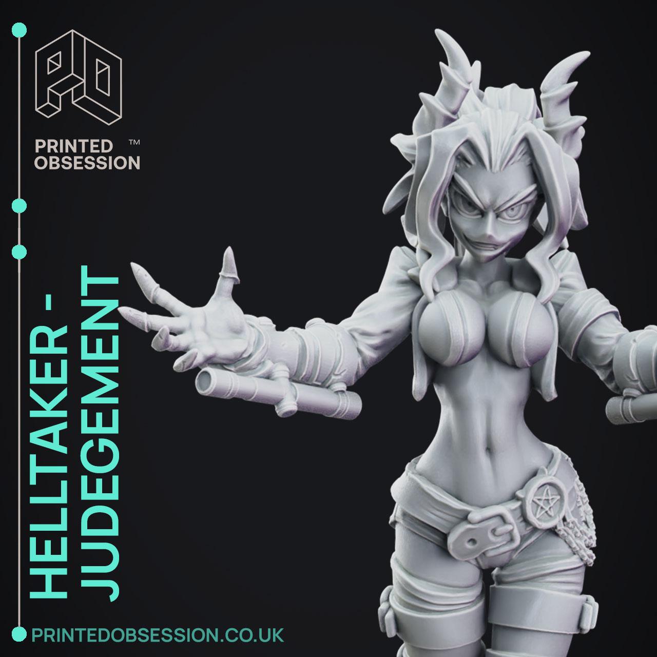 Helltaker - Judgement - 25cm - Fanart 3d model