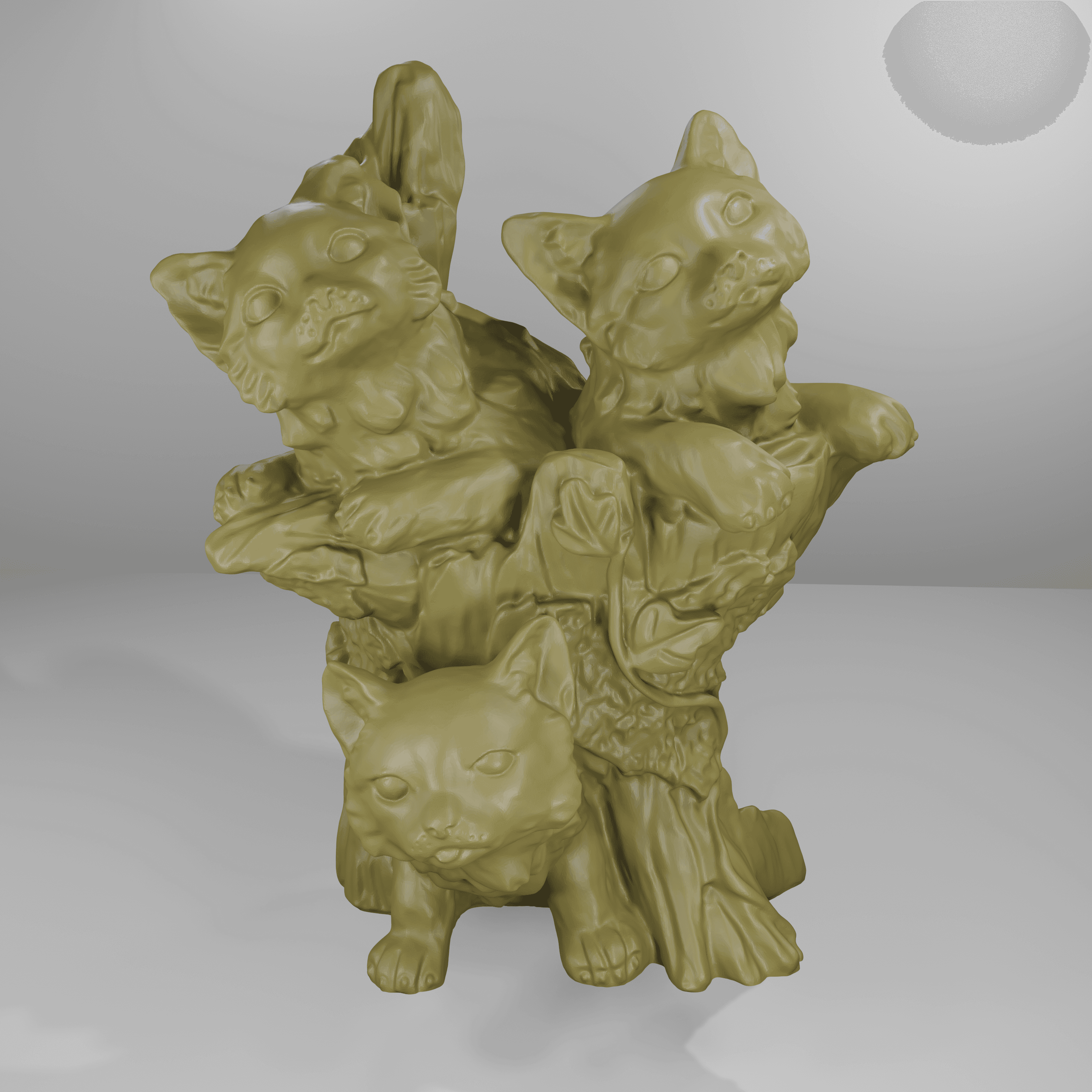 tree cat 3d model