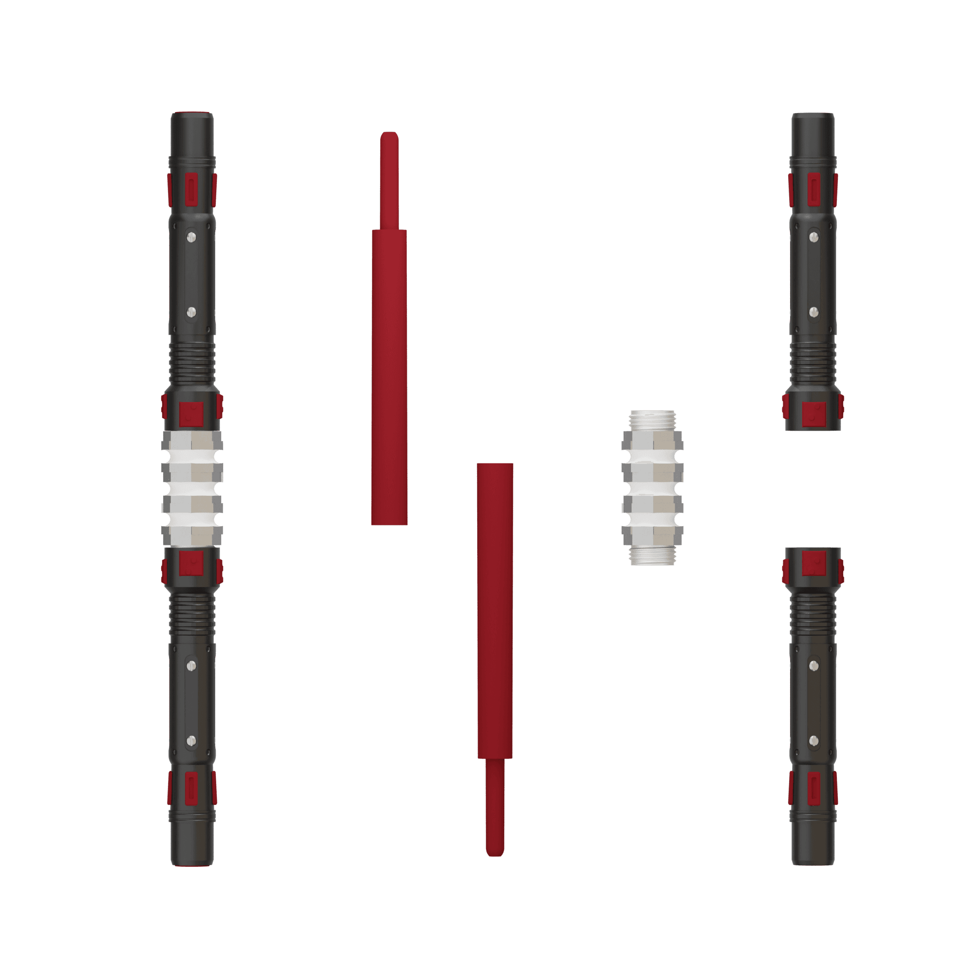 Print in Place Double Lightsaber Concept 6 3d model