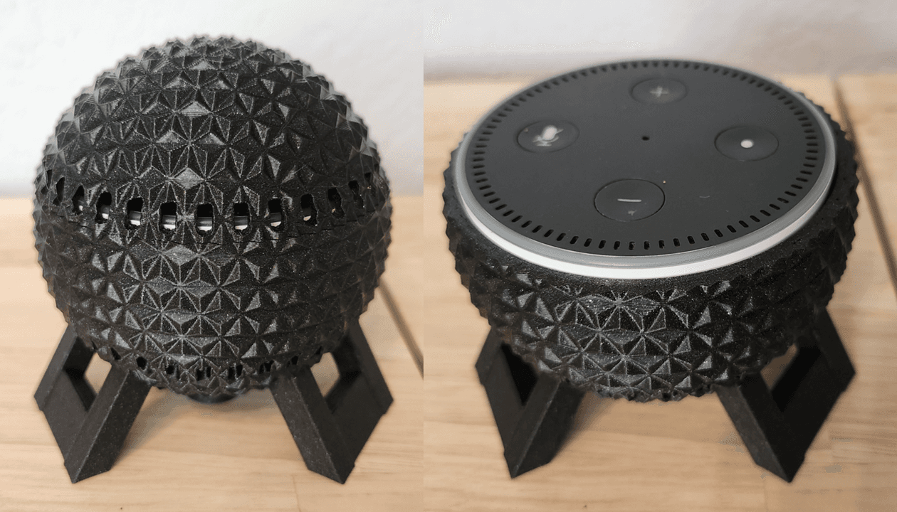 Epcot Spaceship Earth Amazon Echo Dot 2nd Gen Stand with Cover 3d model