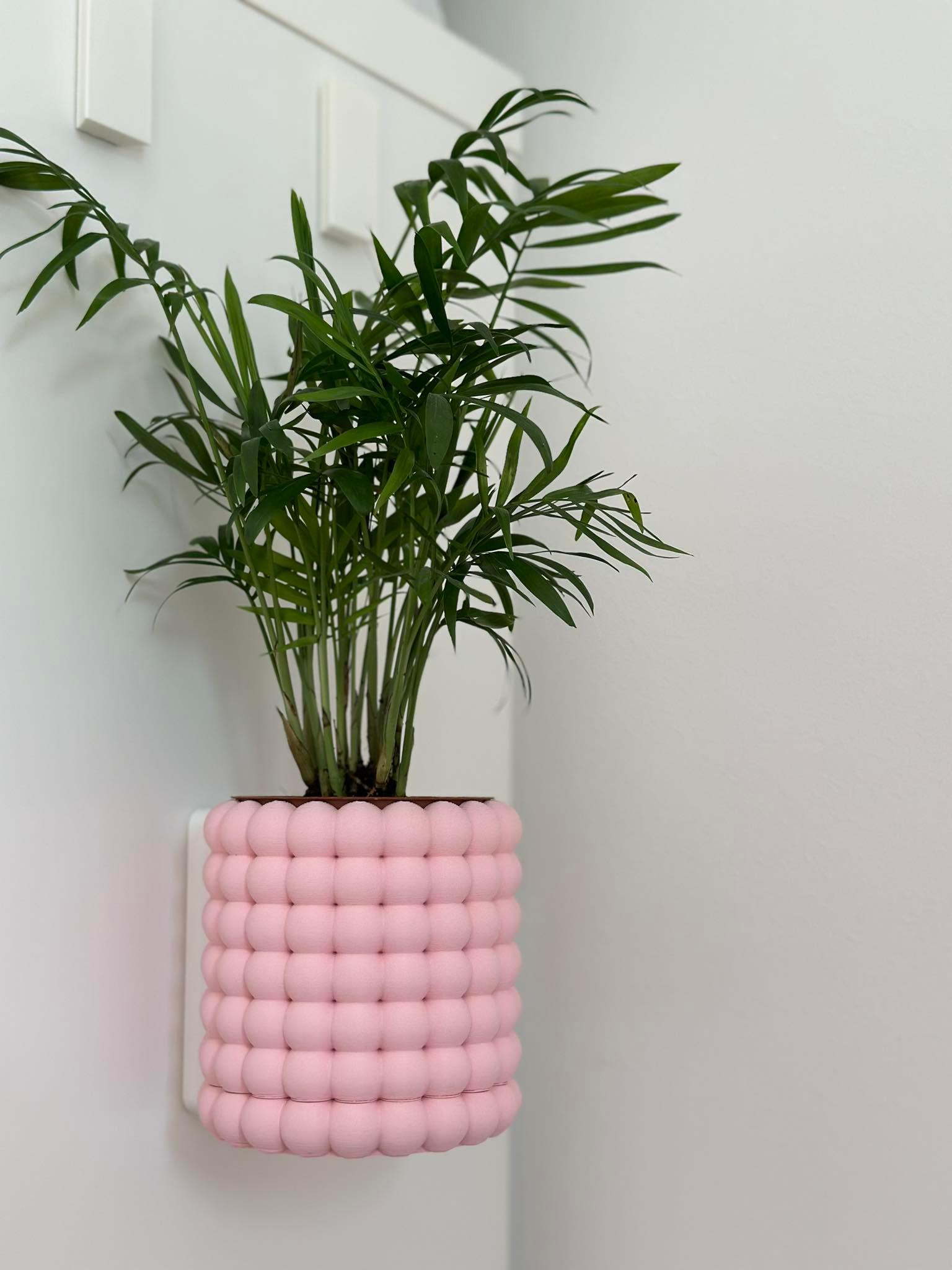 Bubbly wall planter pot  3d model