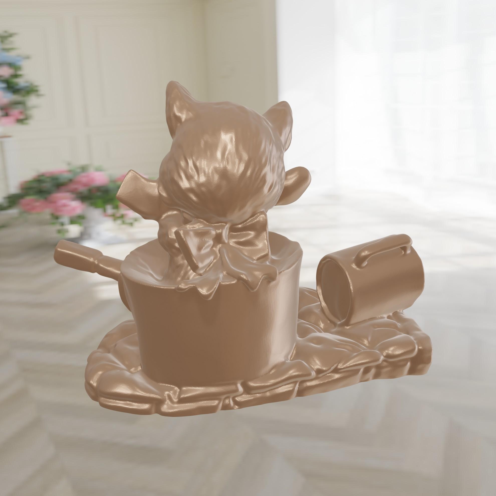 Cooking Cat 3d model