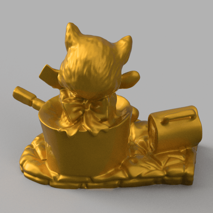 Cooking Cat 3d model