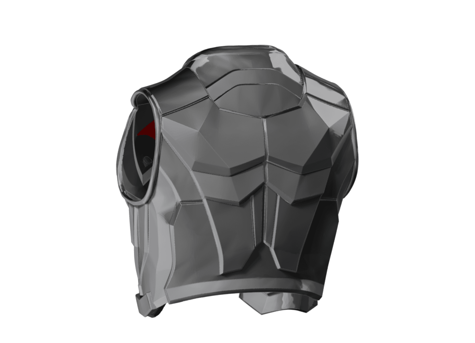 Red Hood Chest Piece 3 3d model