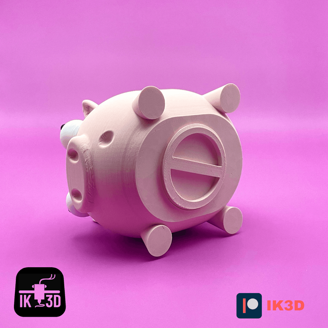 Piggy Money Bank / Multiparts / No Supports / 3MF 3d model