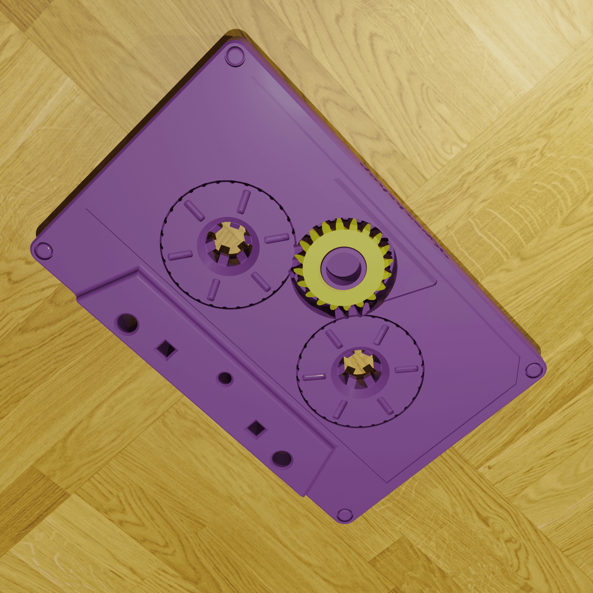 Cassette Tape - Fidget / Print in Place 3d model