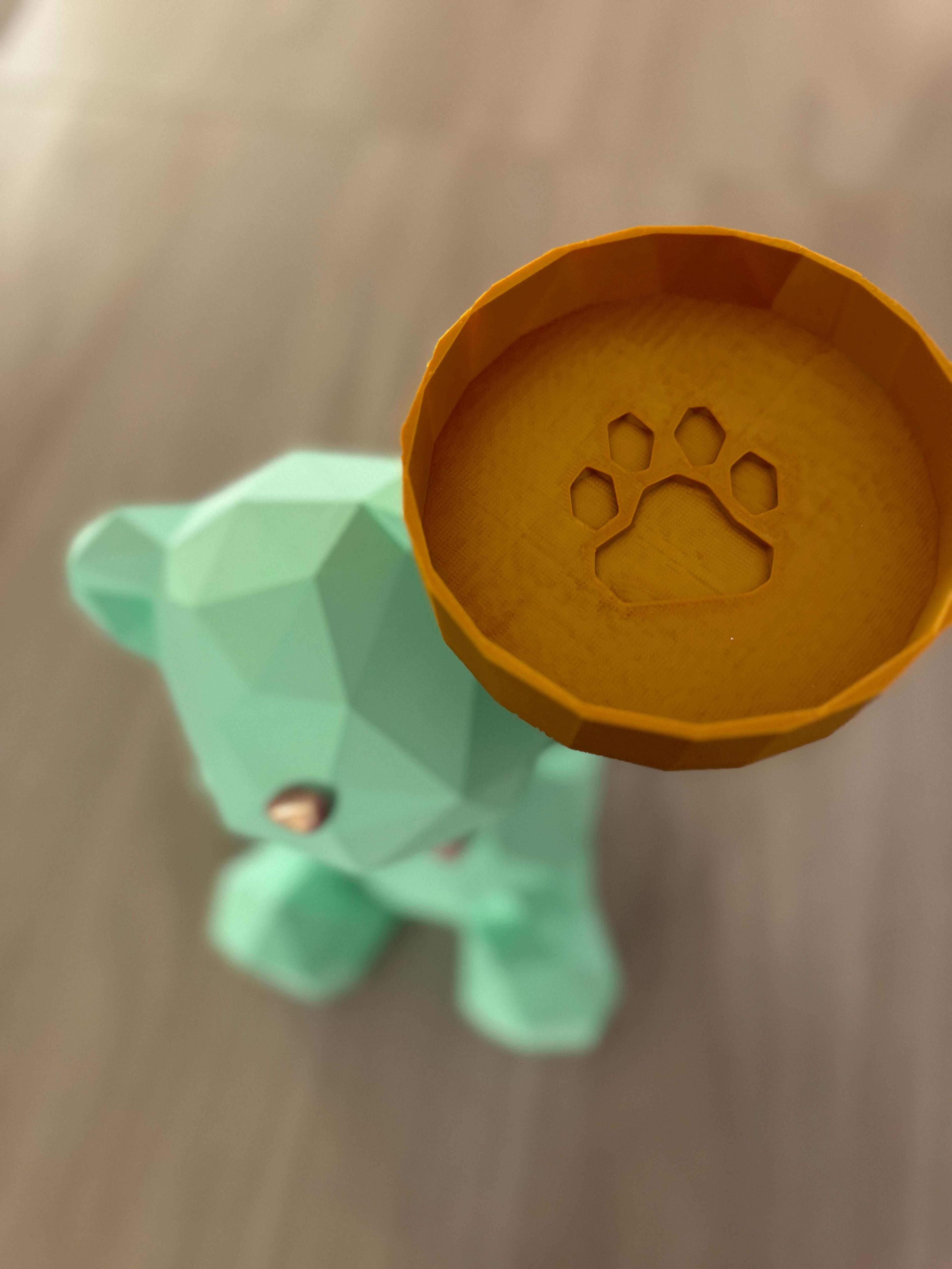 Low Poly Tray Bear 3d model