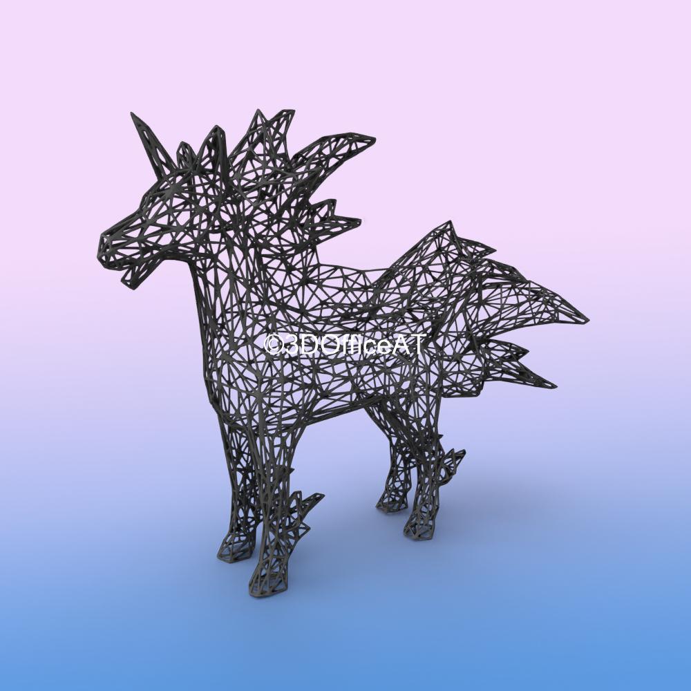  #078 Rapidash Pokemon Wiremon Figure 🐎 3d model