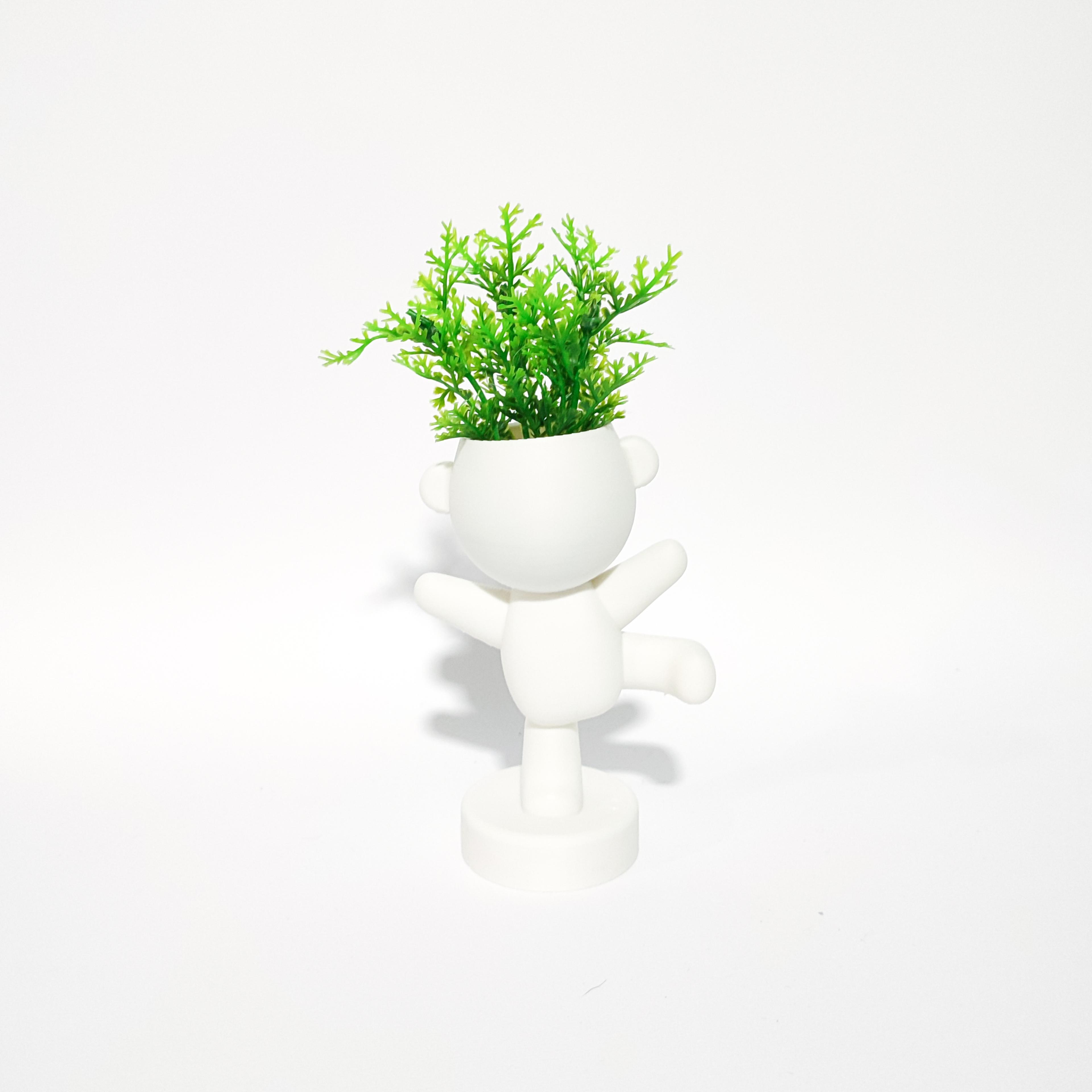 Little Man-Plant Pots 3d model