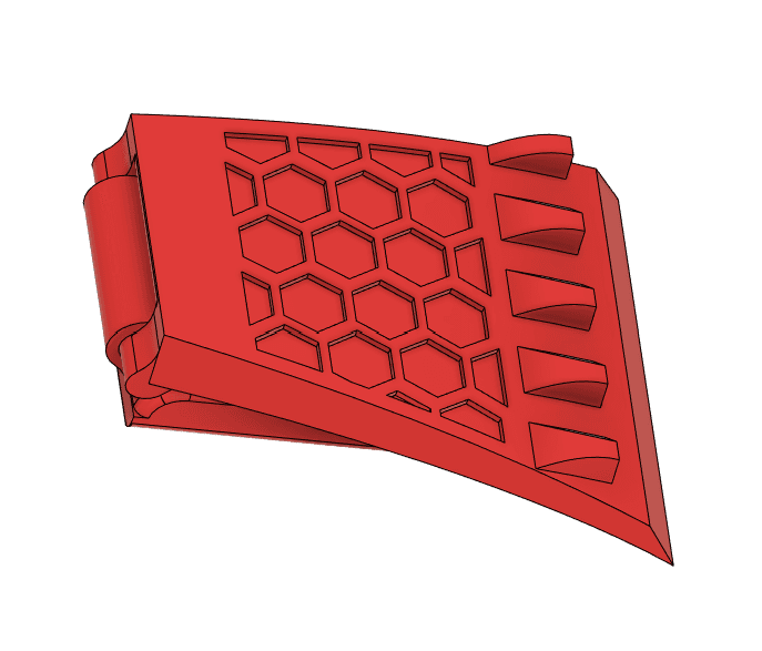 Pocket Ice Scraper (Foldable!) 3d model