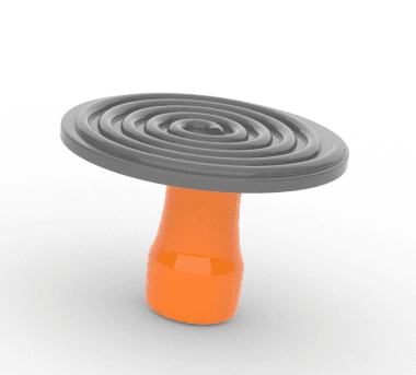 Spiral base coffee press 3d model