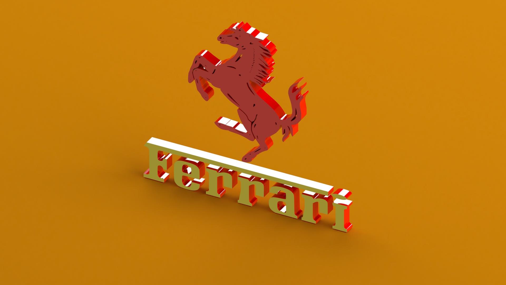 Ferrari Logo  3d model