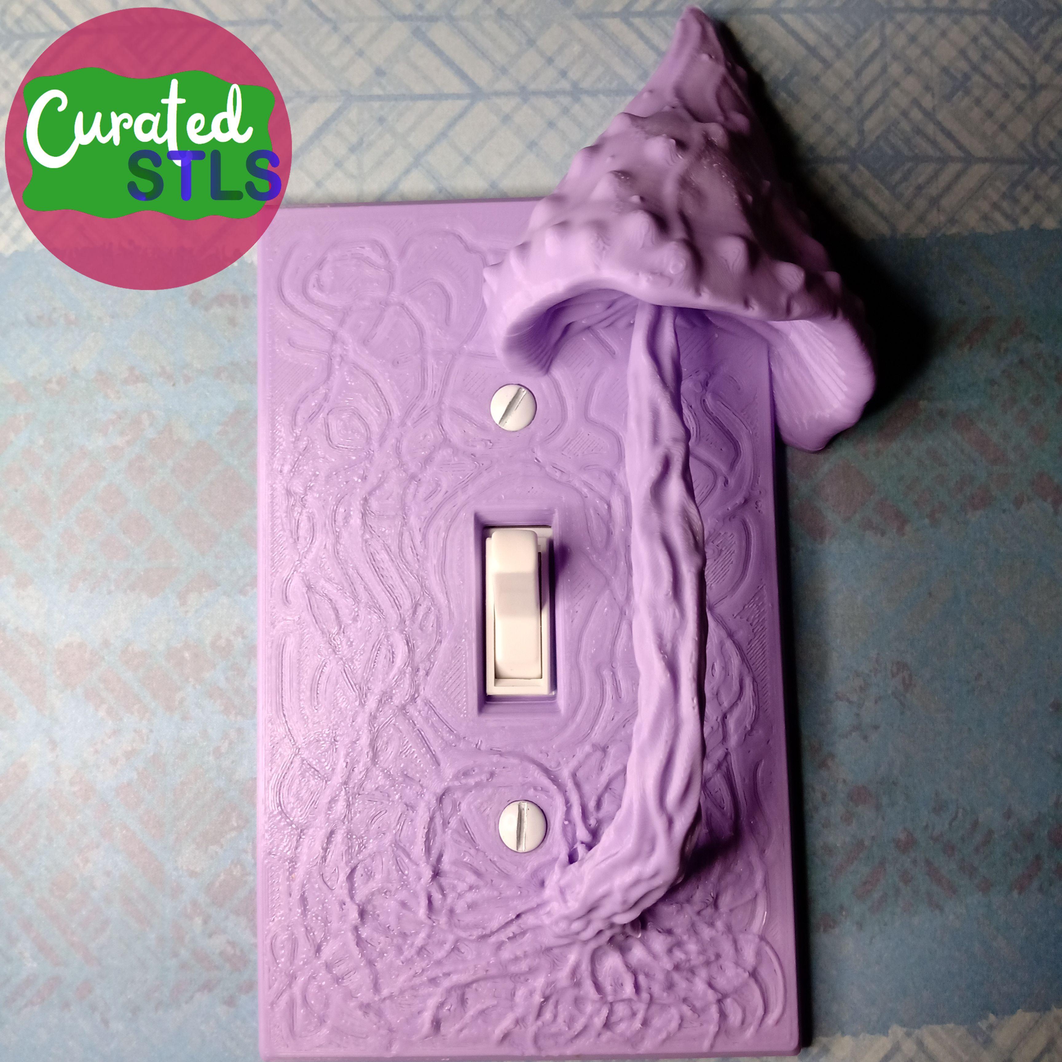 BIG SHROOM ORNATE - LIGHT SWITCH PLATE 3d model