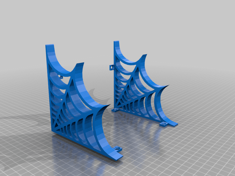 spiderweb bookshelf - mobilephone shelf 3d model