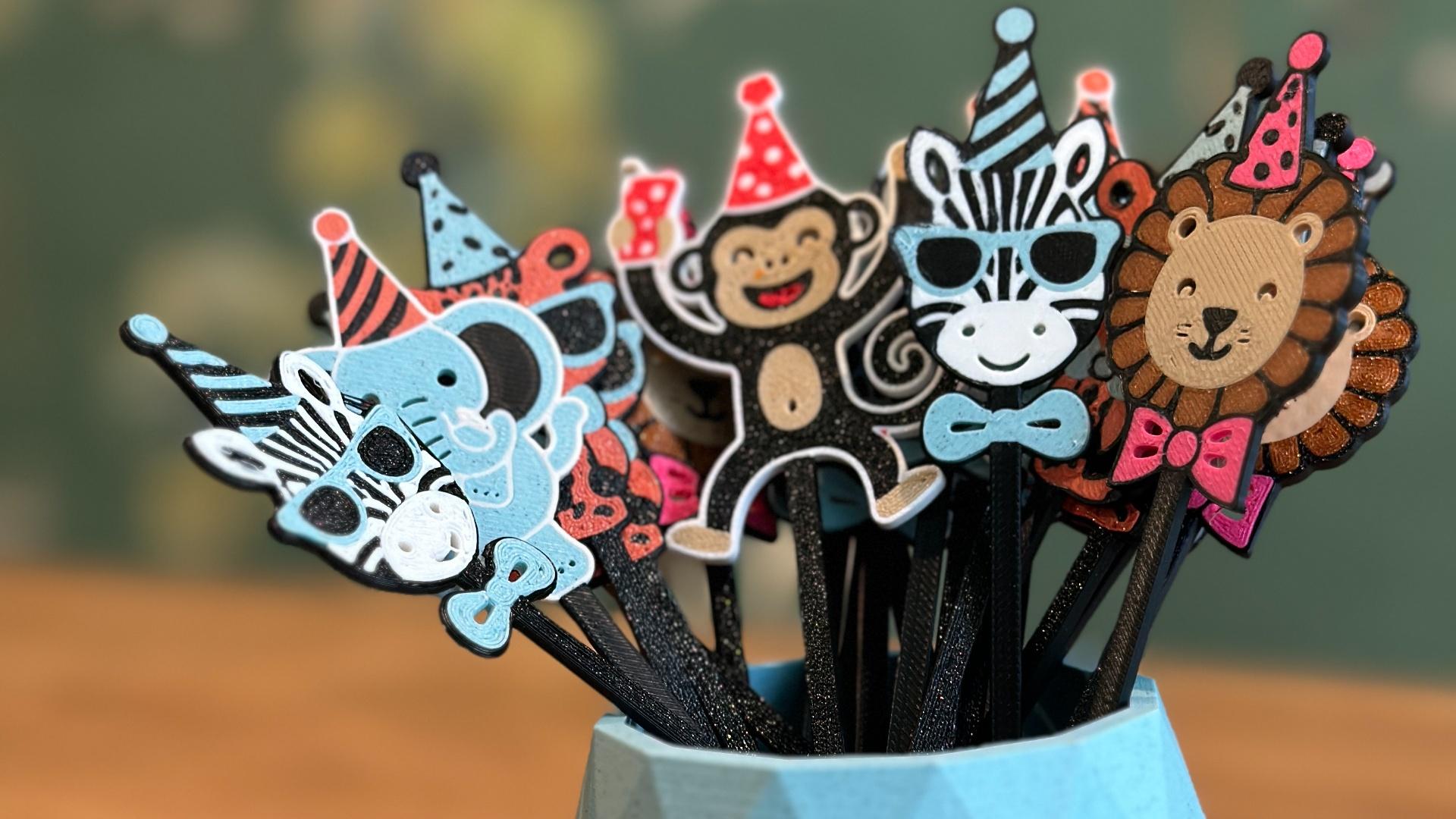 Party Animals ~ Stir Sticks 3d model