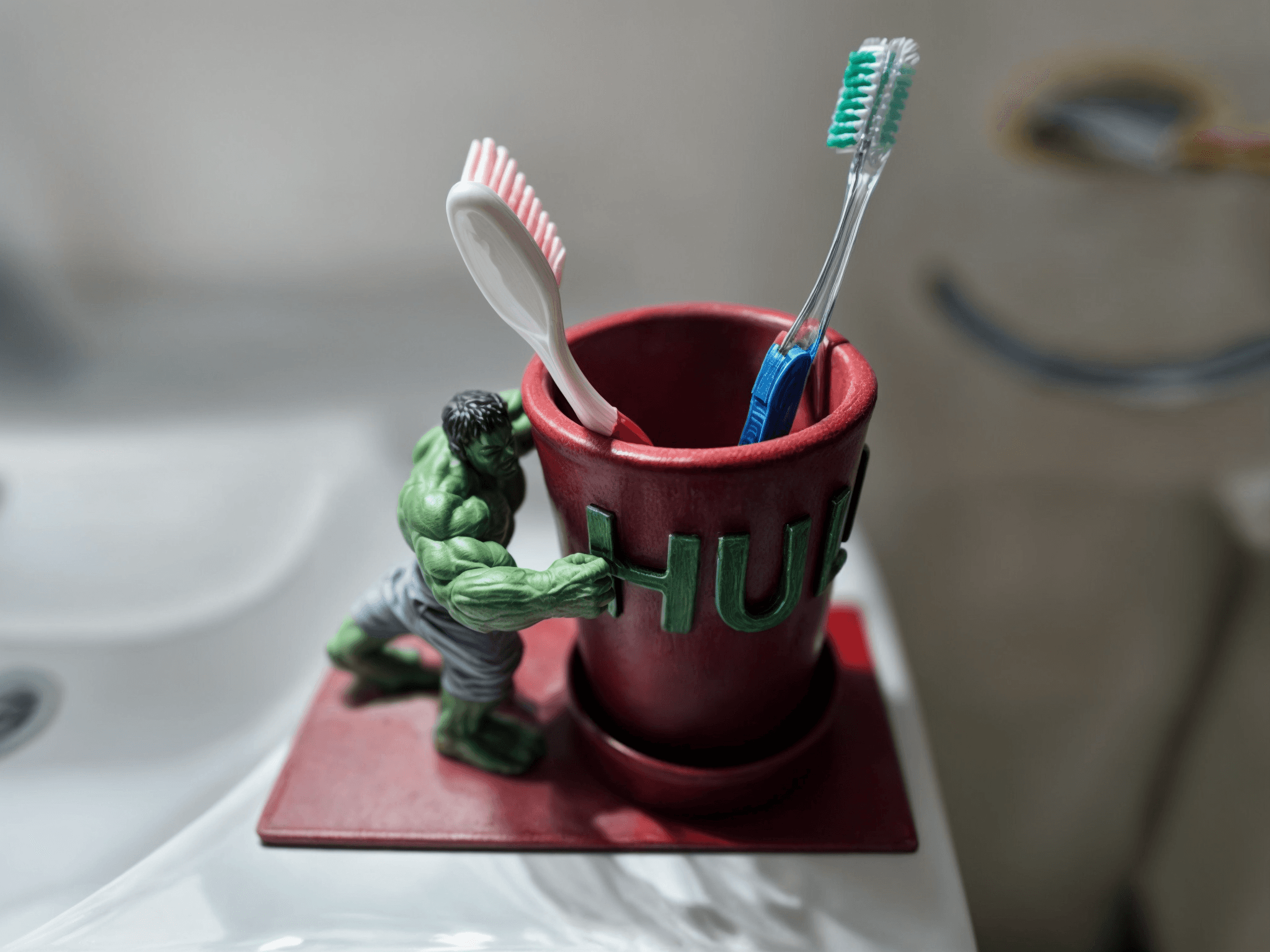 toothbrush holder Hulk 3d model