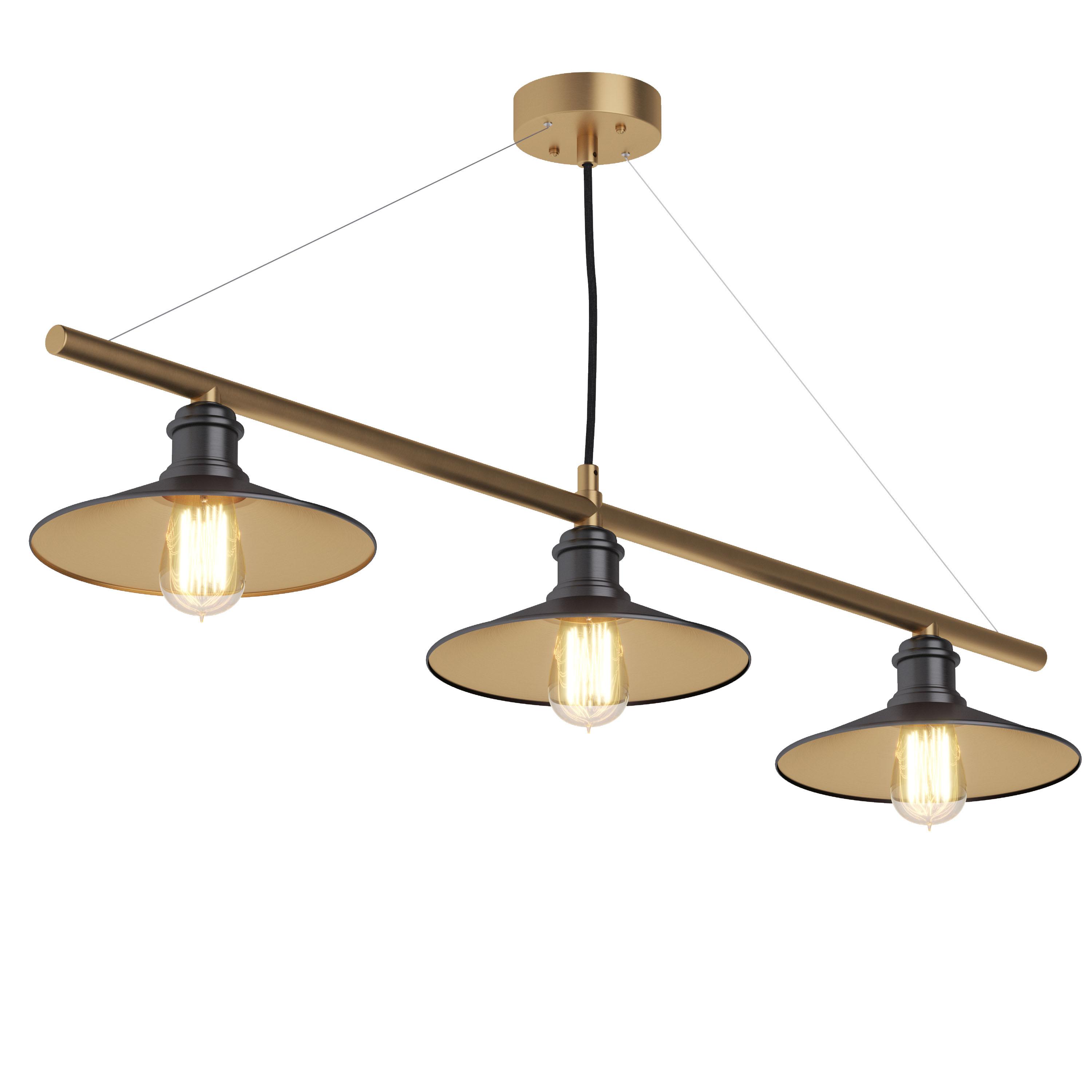 Classic 3 brass lamp, SKU. 26464 by Pikartlights 3d model