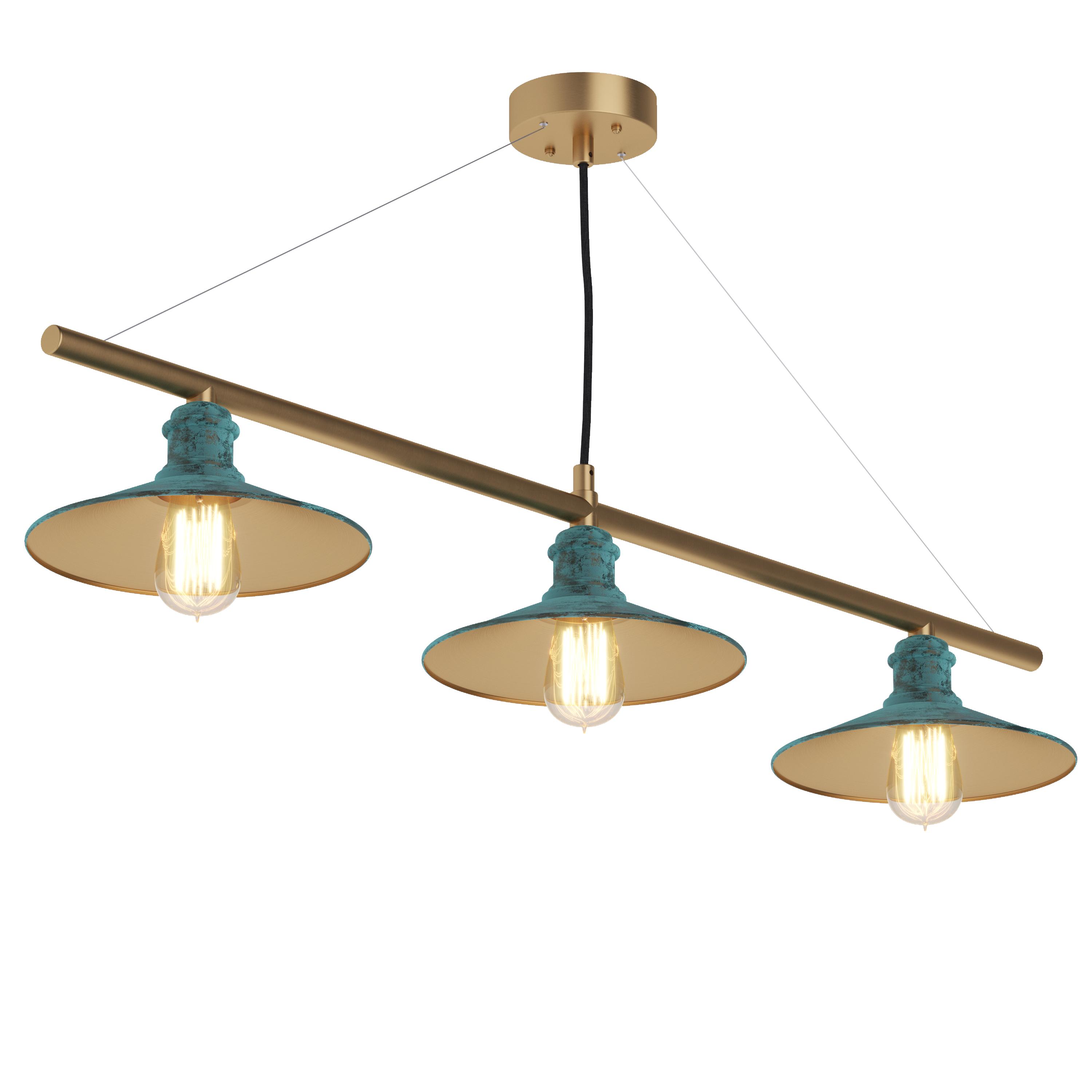 Classic 3 brass lamp, SKU. 26464 by Pikartlights 3d model