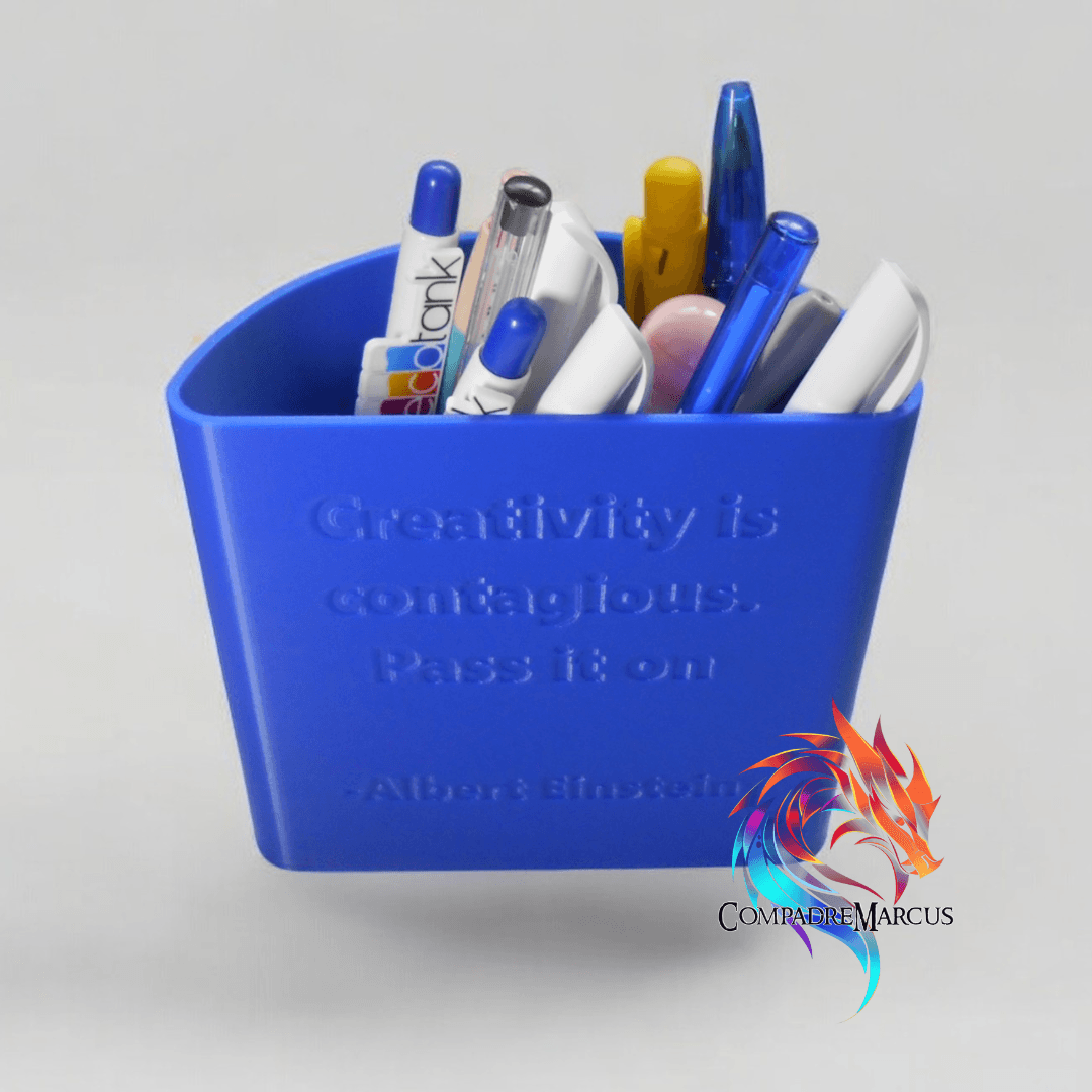 Motivational pencil holder / No supports 3d model