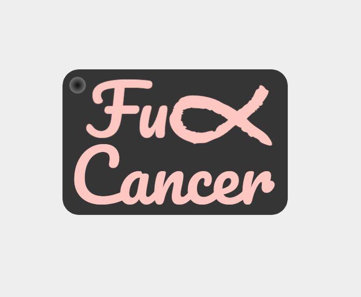 Fuck-Cancer-keyring.3mf 3d model