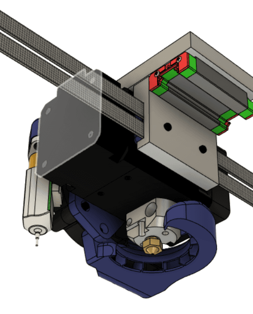 Biqu H2 - 5015 Fan and Bltouch Mount + Duct 3d model