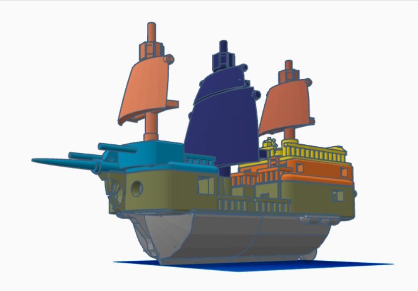 Transport Galleon 3d model