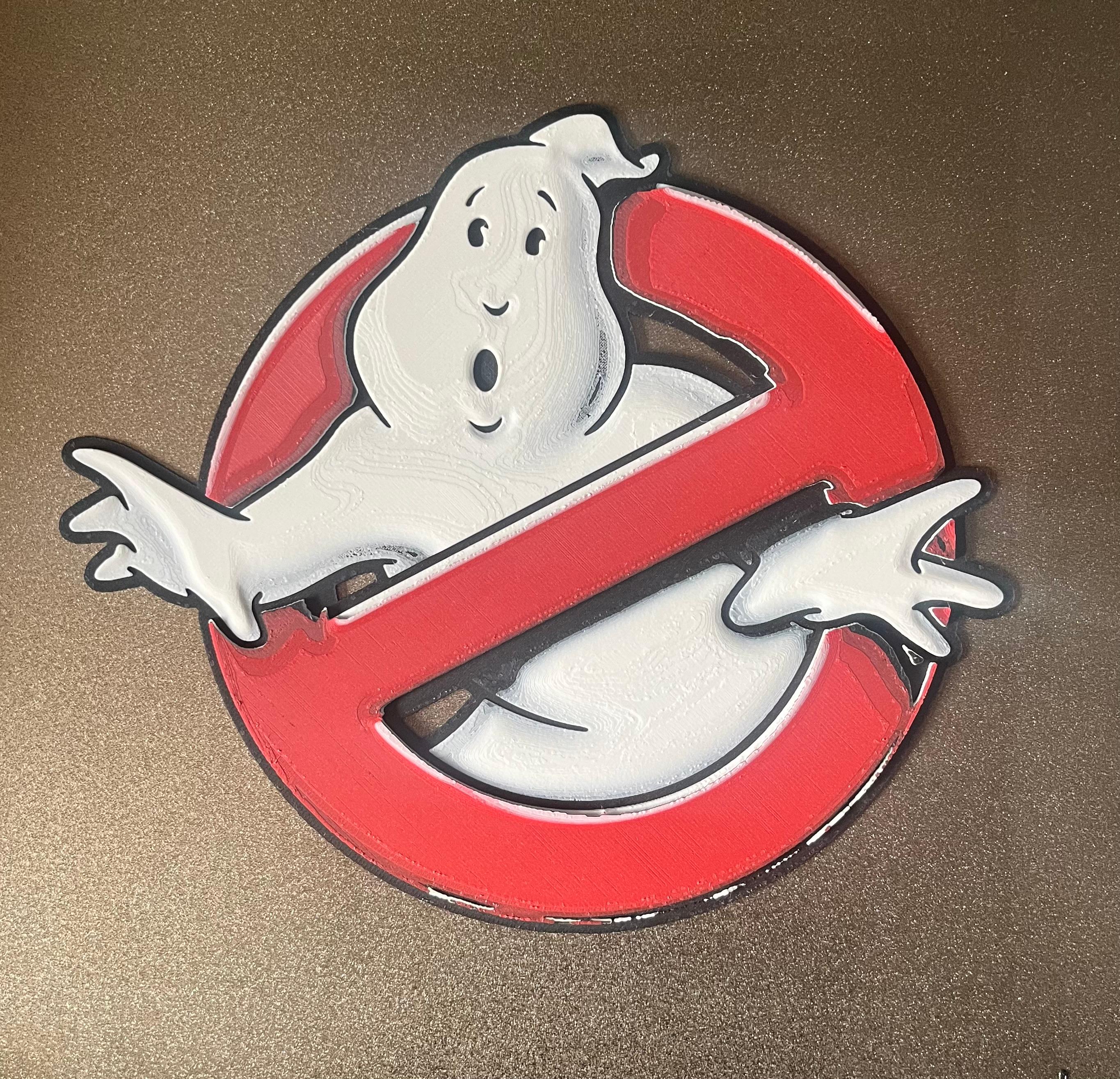 Ghostbusters logo badge (fan art swap at layer height) 3d model