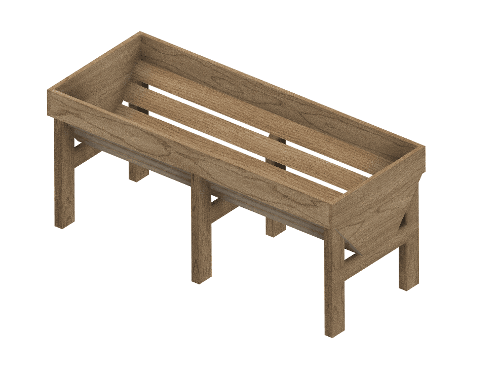 Accessible Raised Garden Bed 3d model