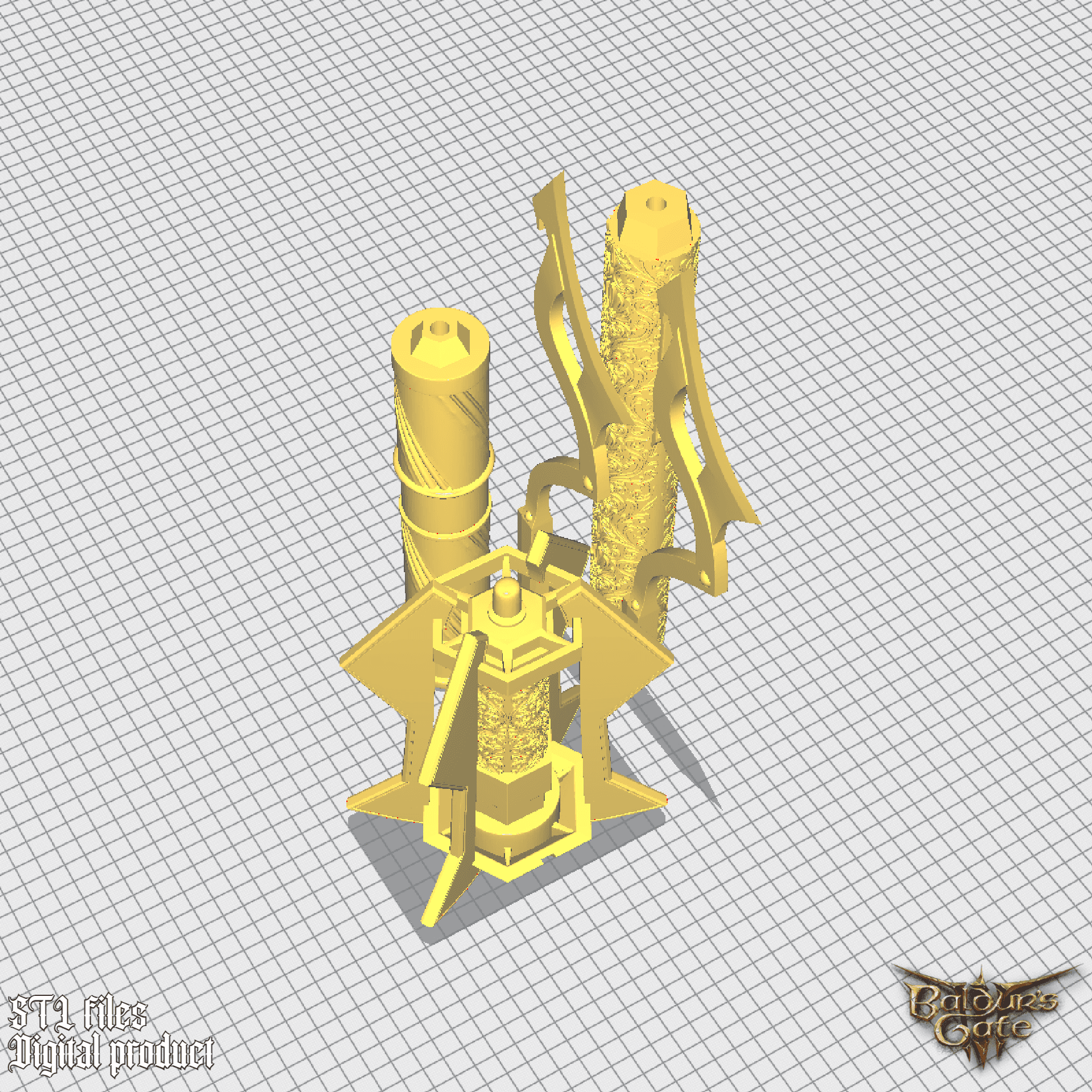 MINTHARA XYANYDE MACE BALDURS GATE 3 3d model