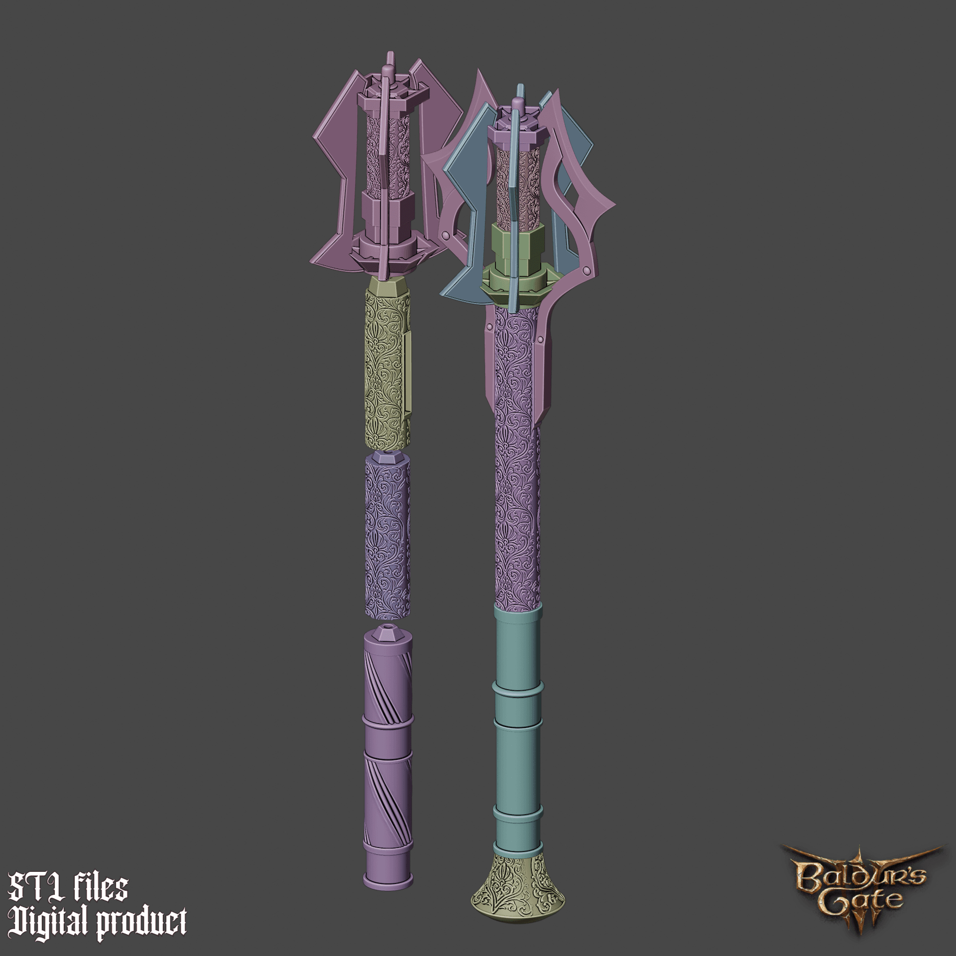 MINTHARA XYANYDE MACE BALDURS GATE 3 3d model