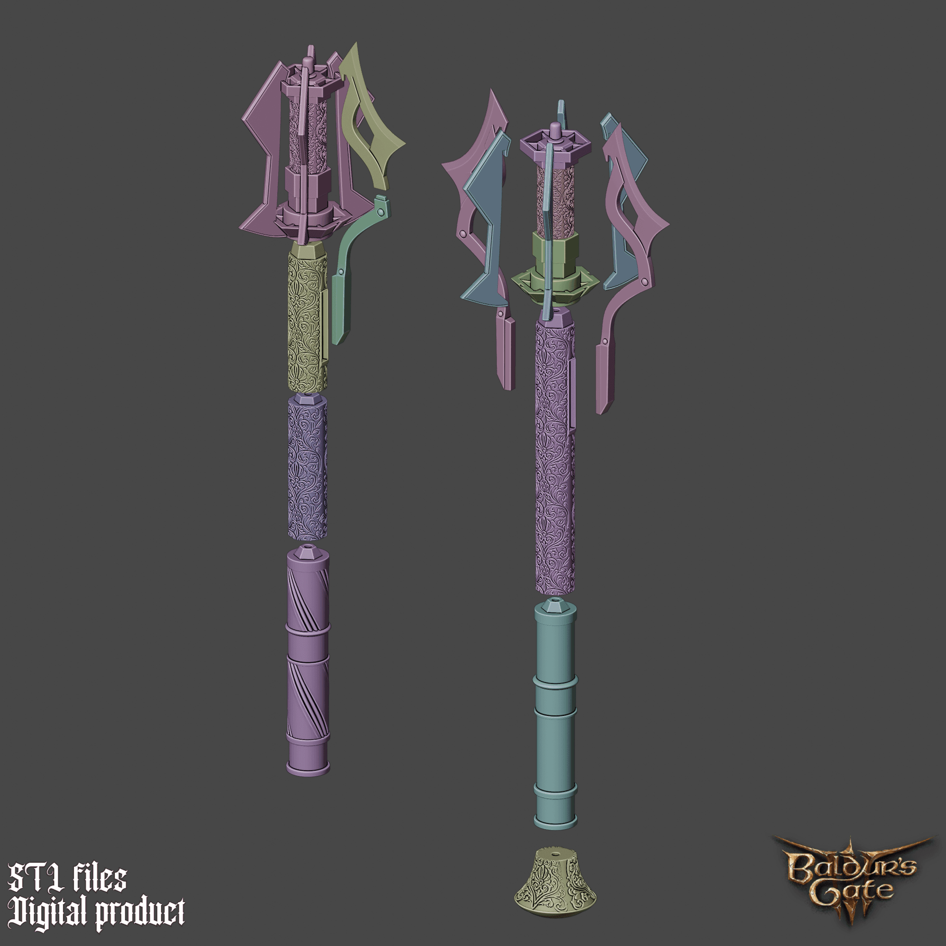 MINTHARA XYANYDE MACE BALDURS GATE 3 3d model