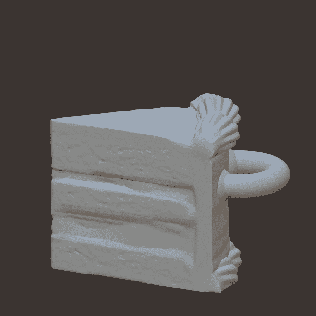 Simple Cake Slice 3d model