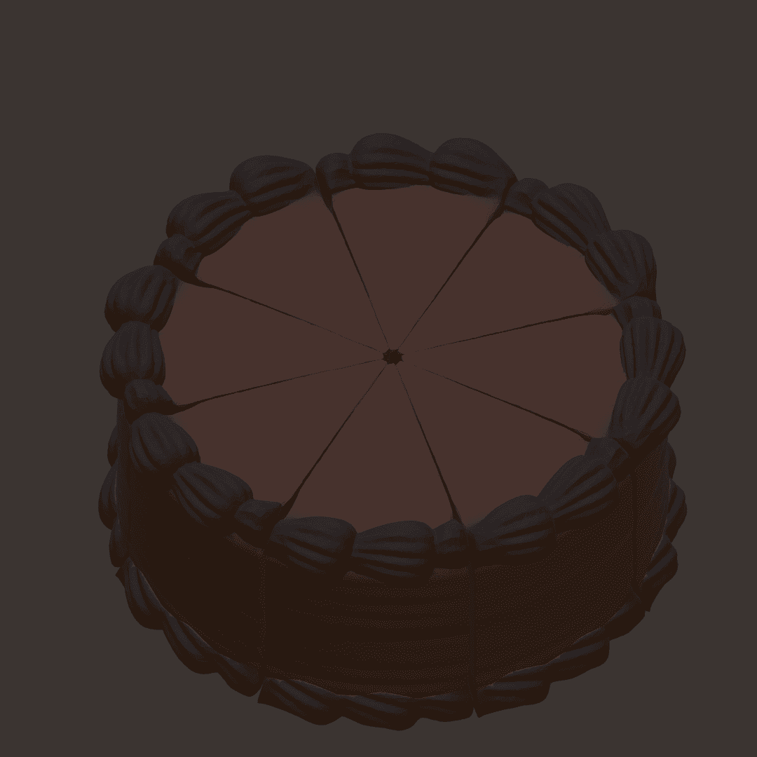 Simple Cake Slice 3d model