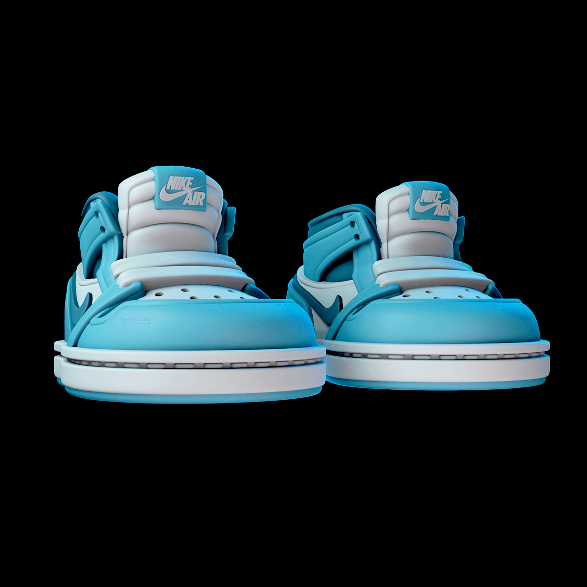 Chunky Jordan Ones 3d model