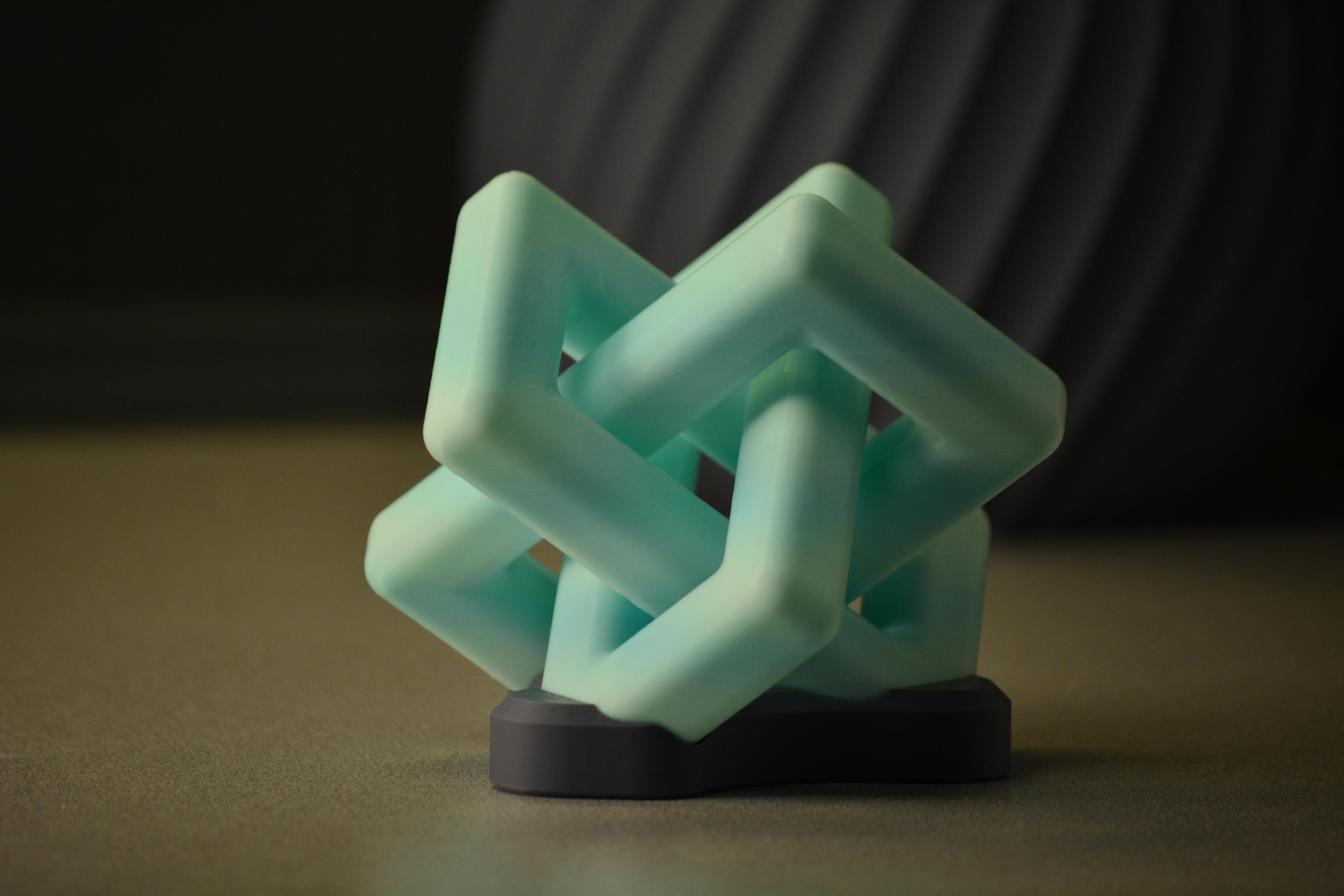 Tri-linked Knot - Print in place 3d model