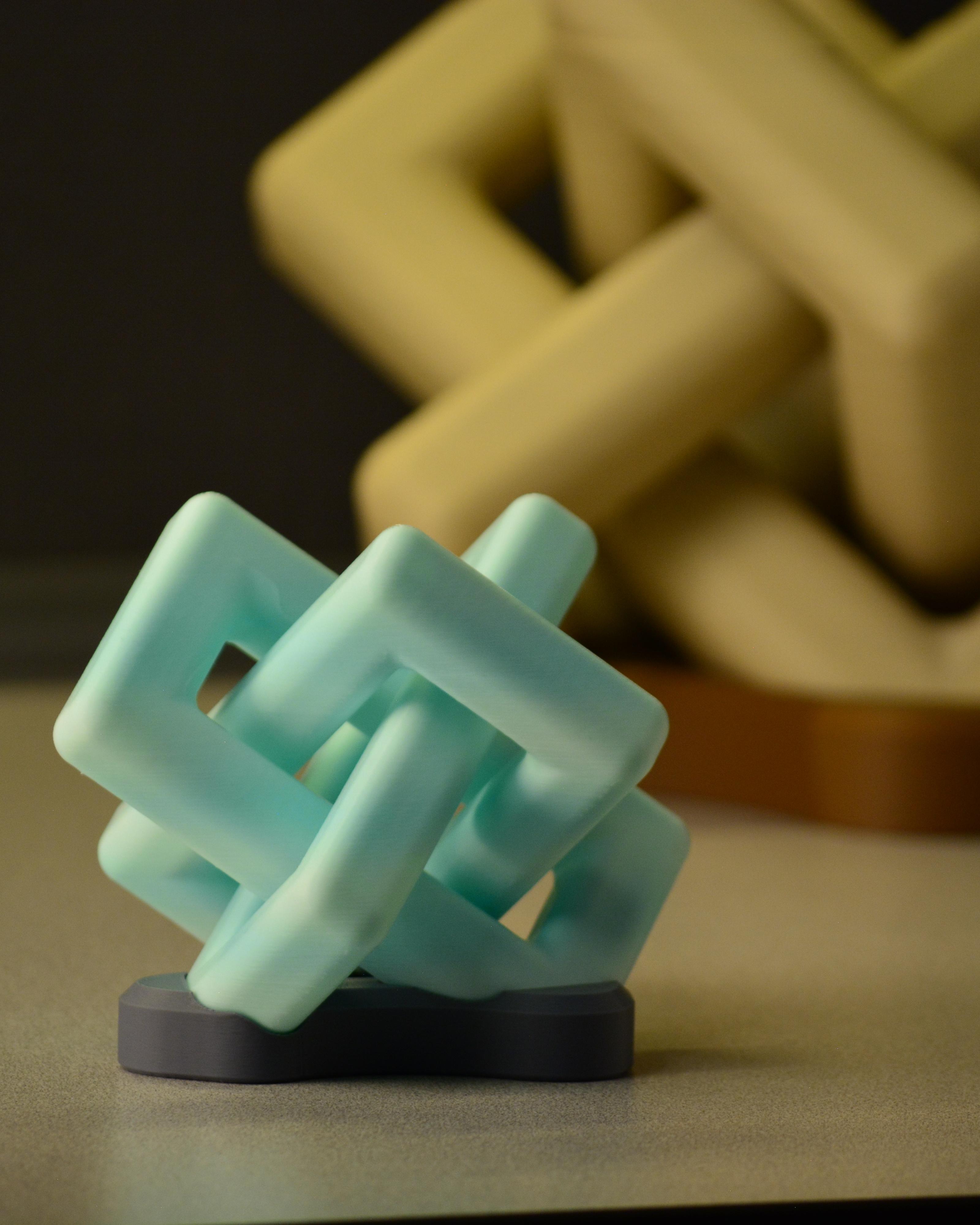 Tri-linked Knot - Print in place 3d model