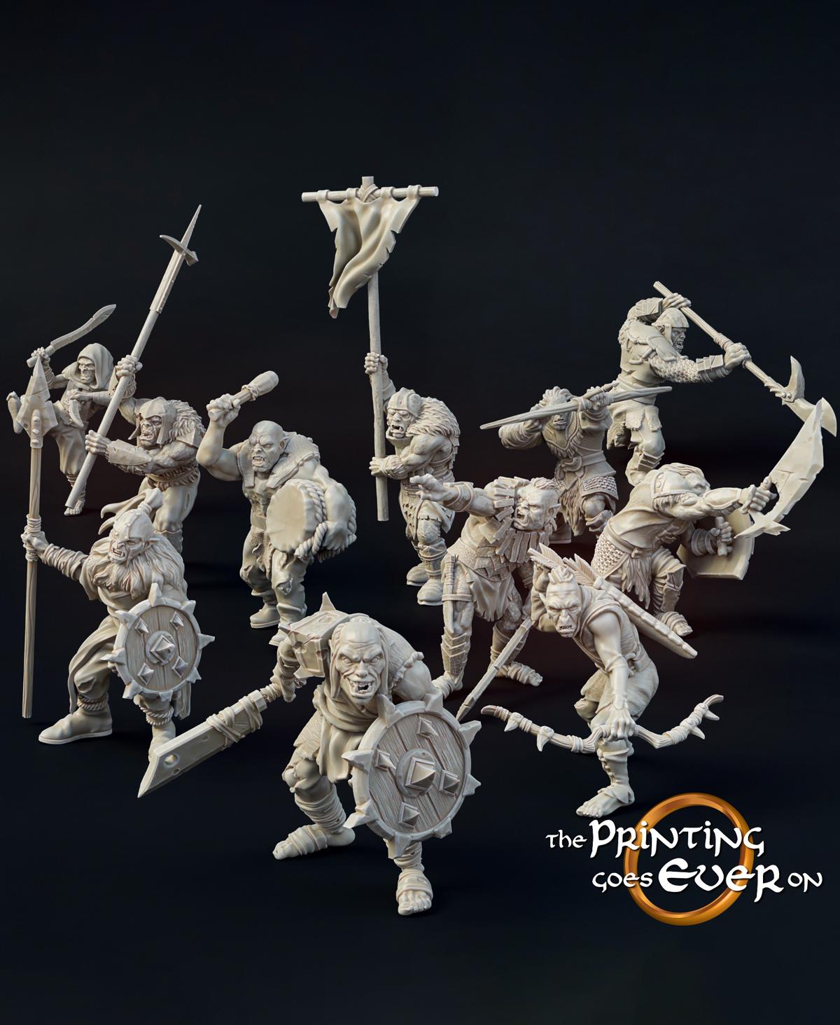 Orc Warband 3d model