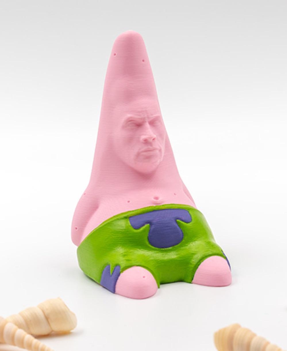 Patrock Star (Patrick Star + The Rock) 3d model